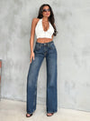 Aged Rust Blue Loose Straight Fit Jeans